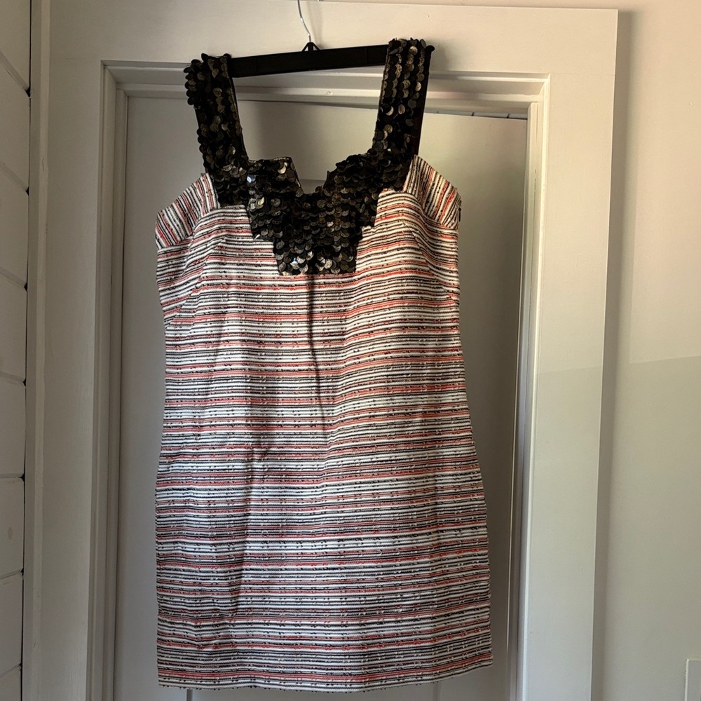 Milly of New York Sequin trim Mini Dress- 8